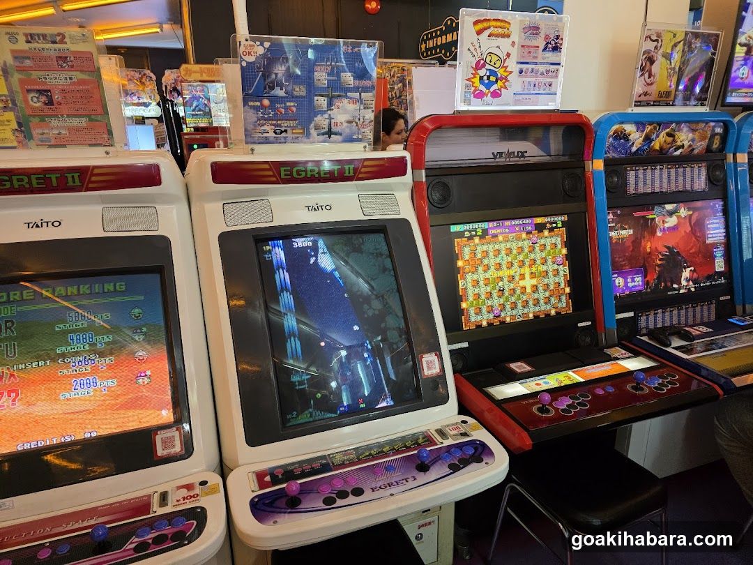 Arcade Interior with Retro Games