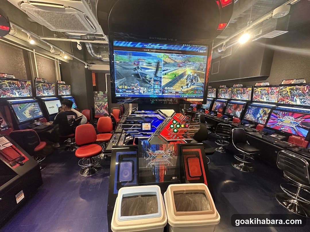 Arcade Interior with Racing Games