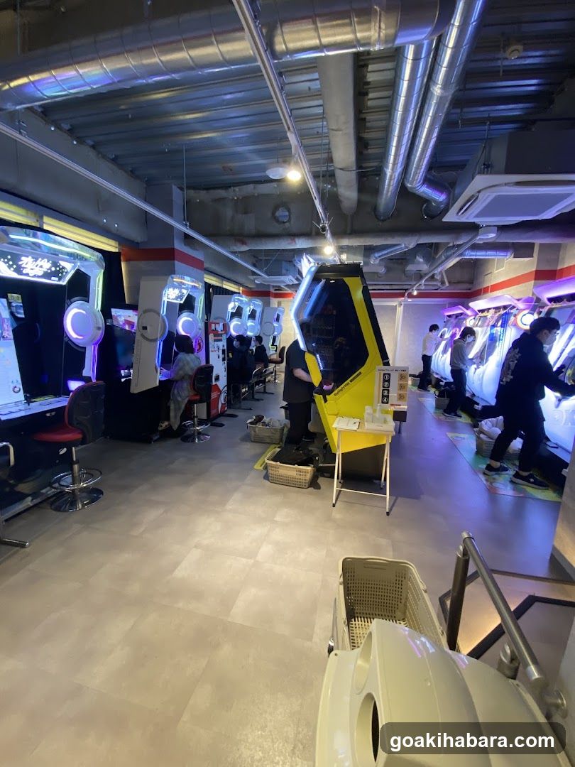 Arcade Interior with Coin Operated Games