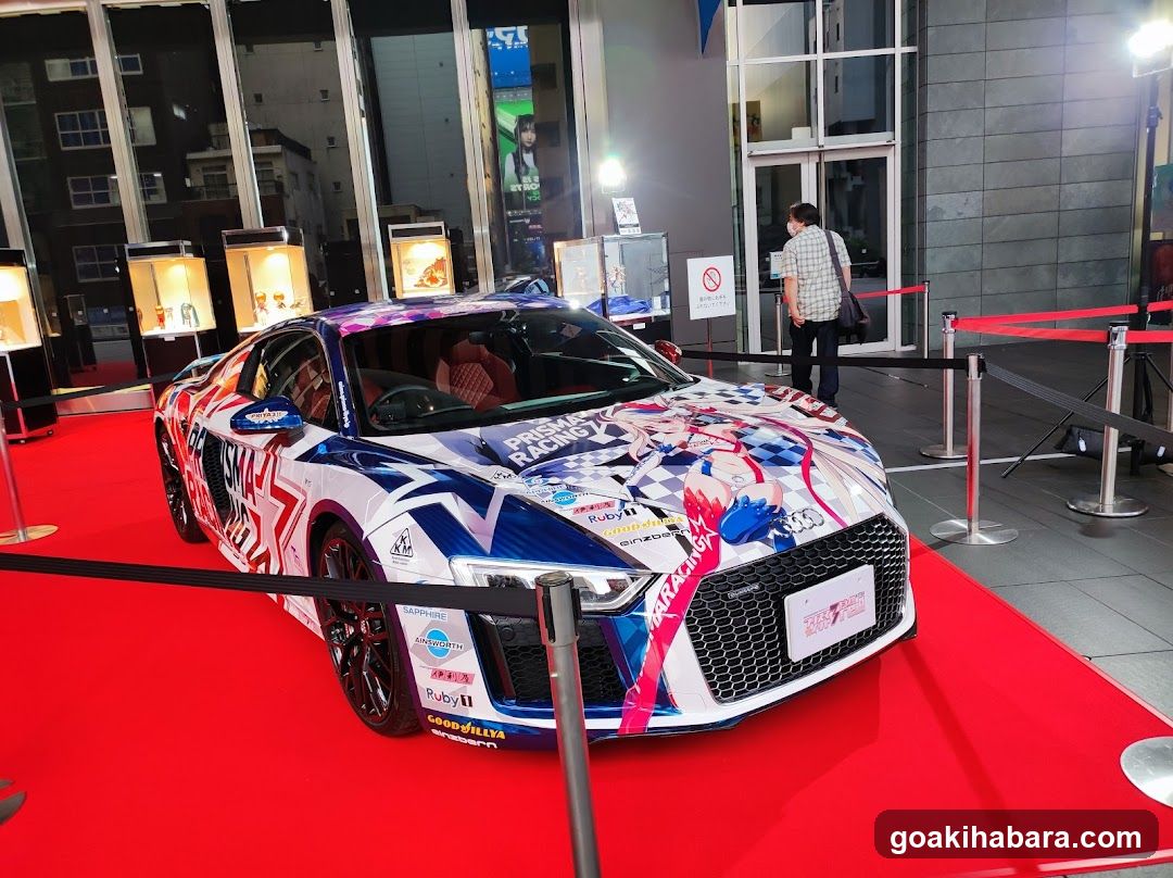 Audi R8 with Anime Livery Display