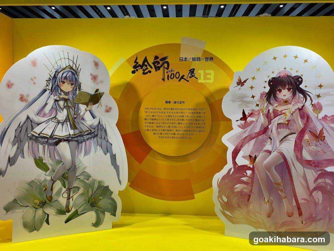Exhibition Display Featuring Anime Characters