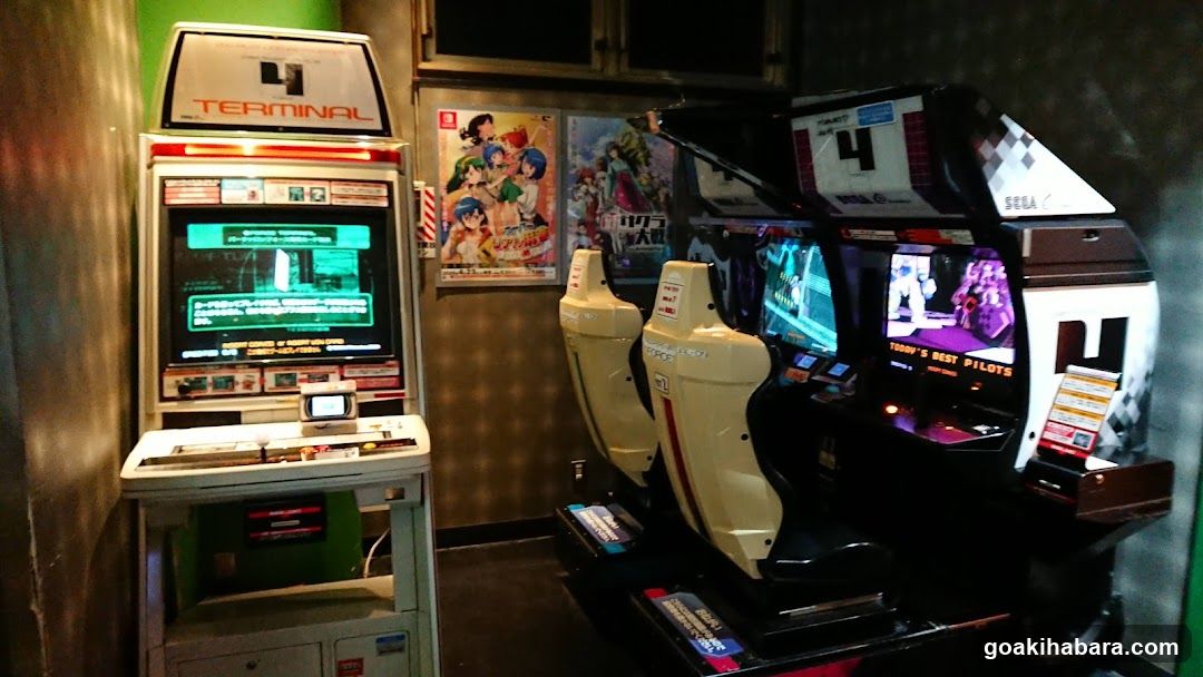 Arcade Interior with Retro Gaming Machines