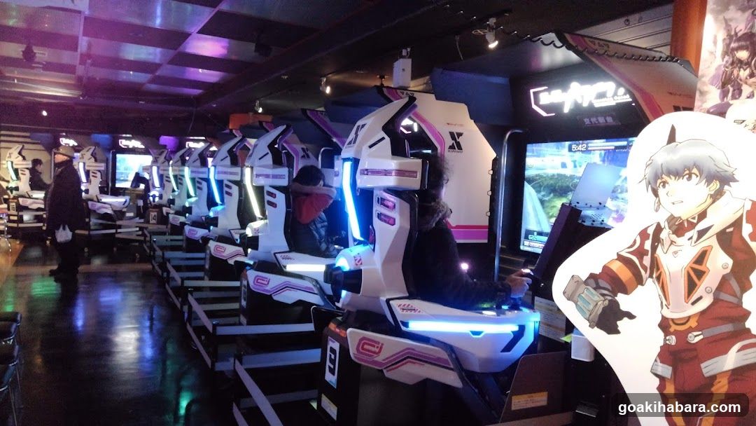 Arcade Interior with Racing Simulators