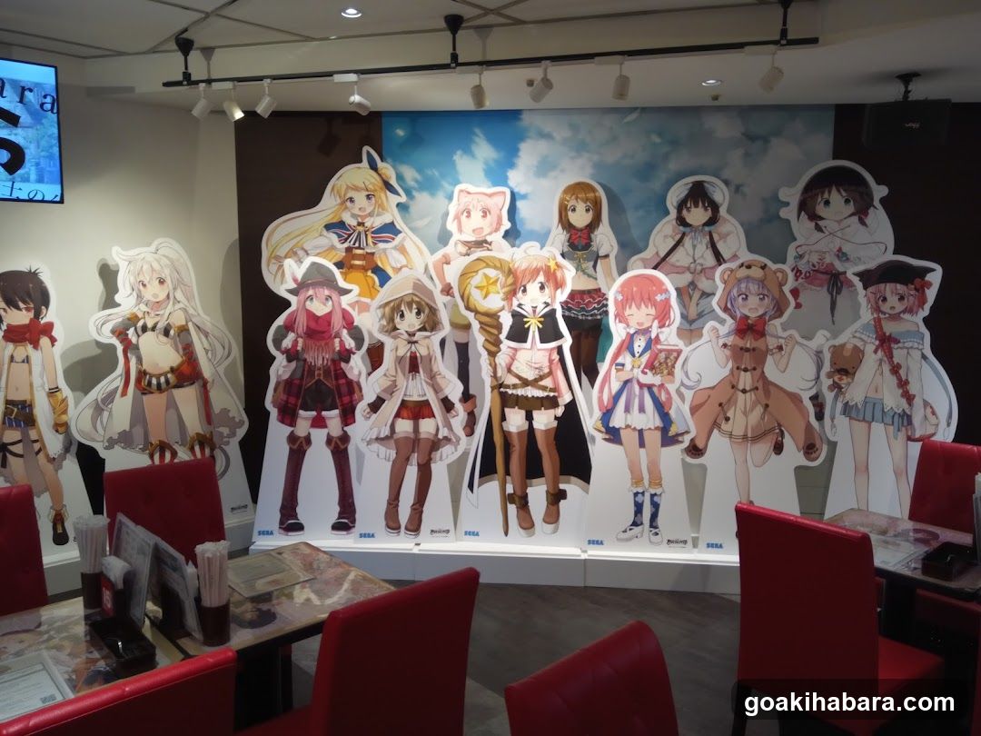 Anime Character Cutouts Display