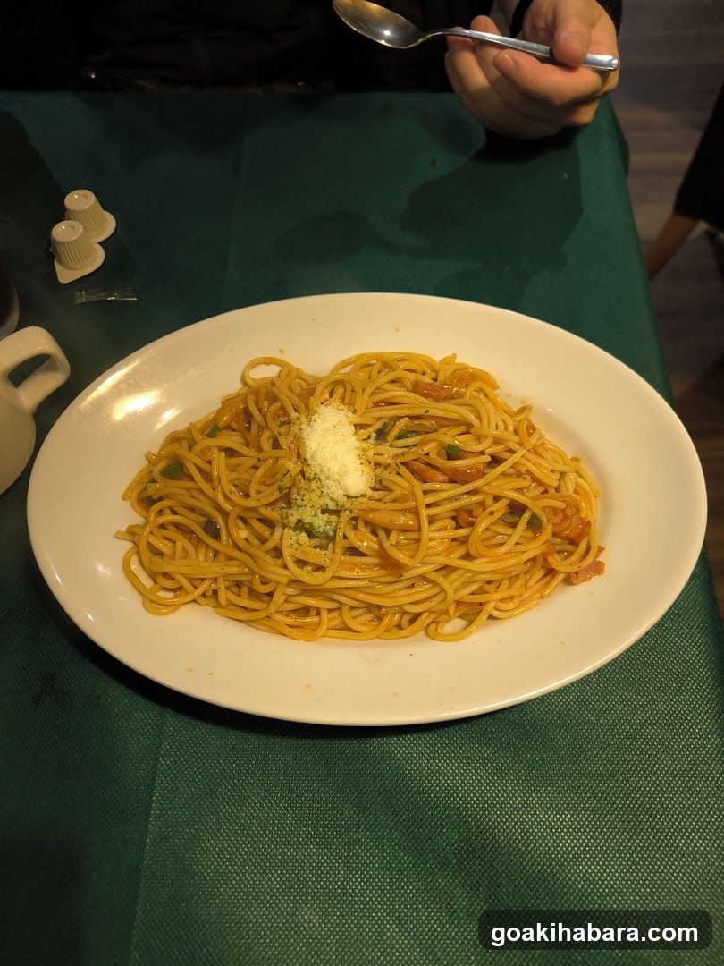 Spaghetti with Tomato Sauce and Cheese