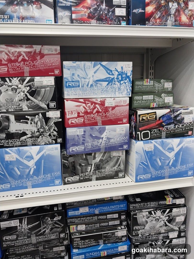 Gundam Model Kits Display