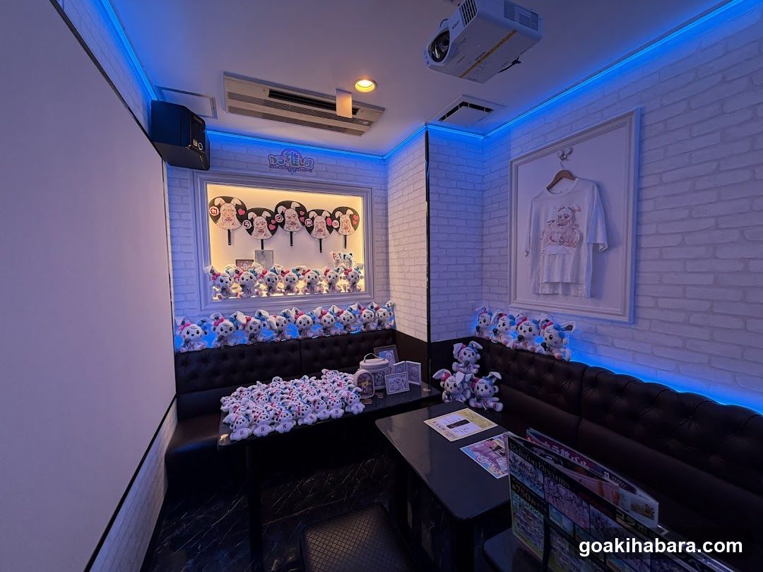 KTV Room Interior with Merchandise Display