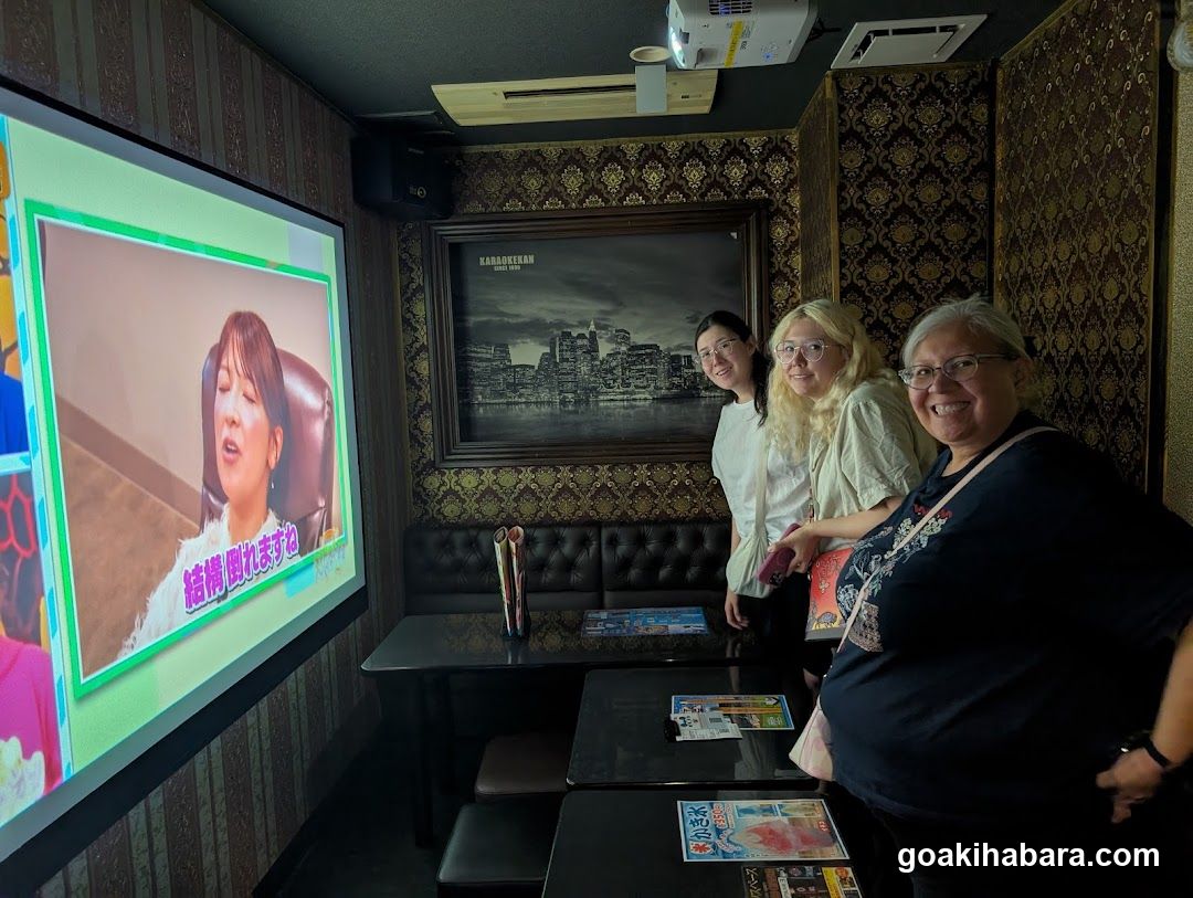 KTV Room Interior with Singers