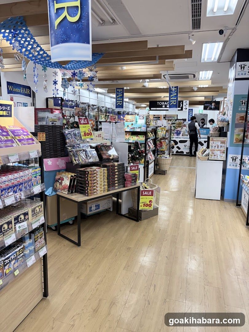Interior of a Japanese convenience store or department store