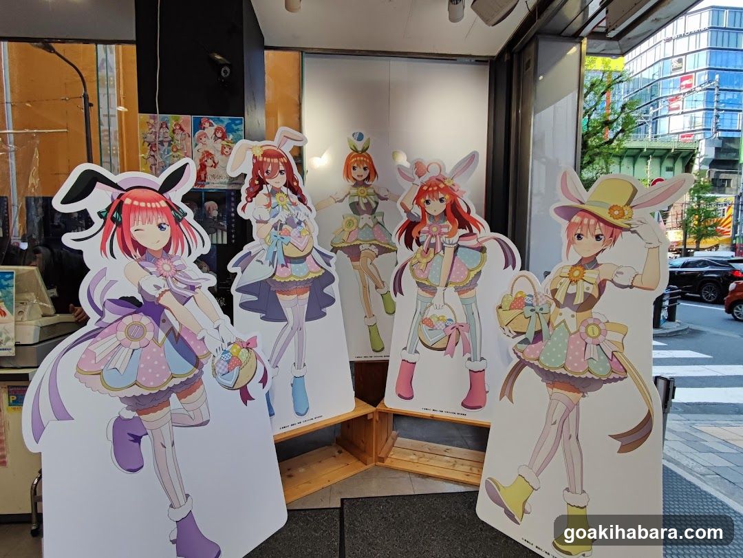 Anime Character Cutouts Display