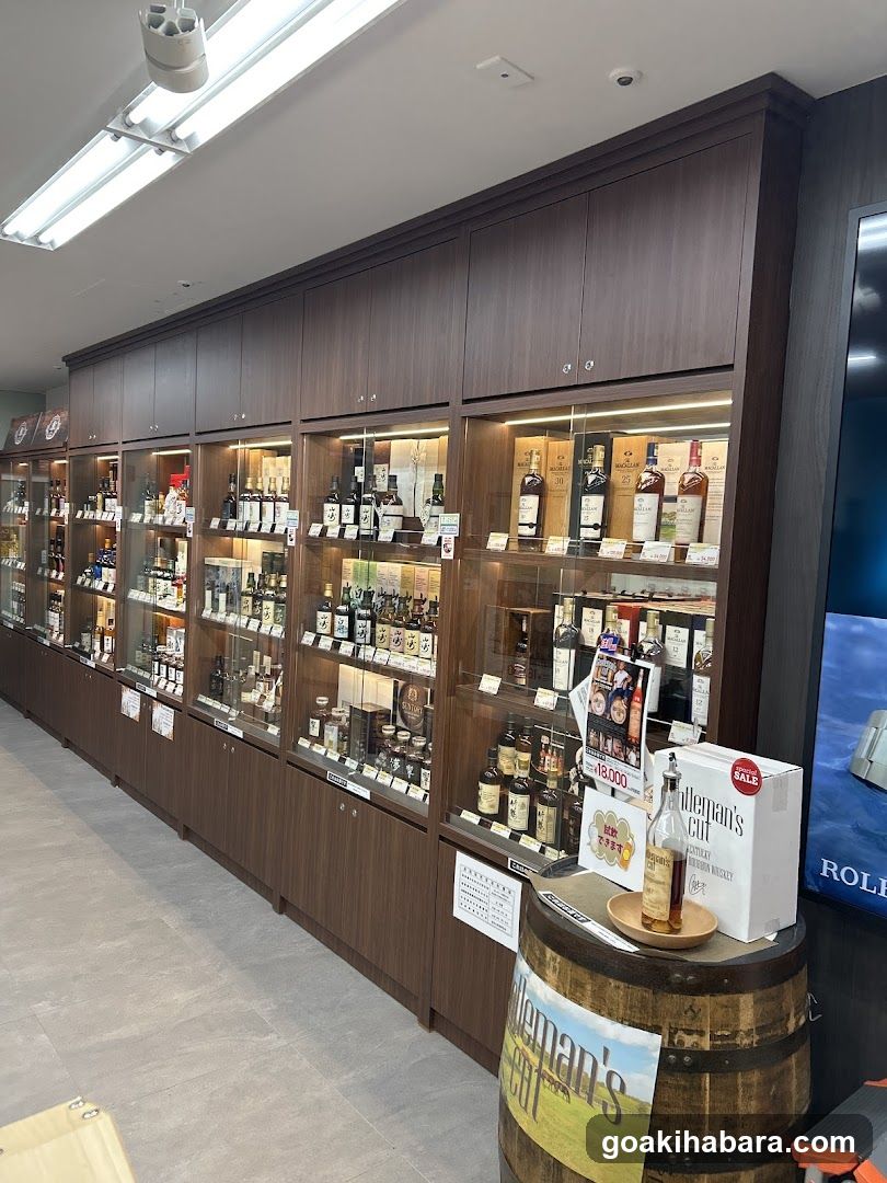 Bottled Spirits Display
