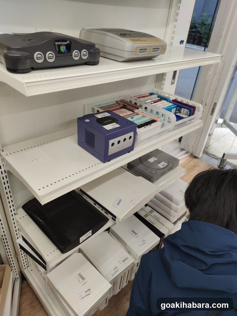 Retro Gaming Consoles Display