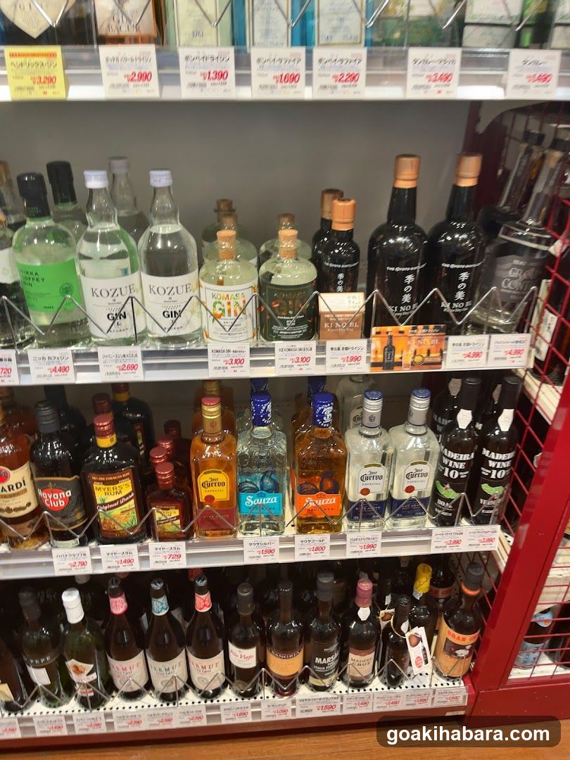Alcohol Shelf Display