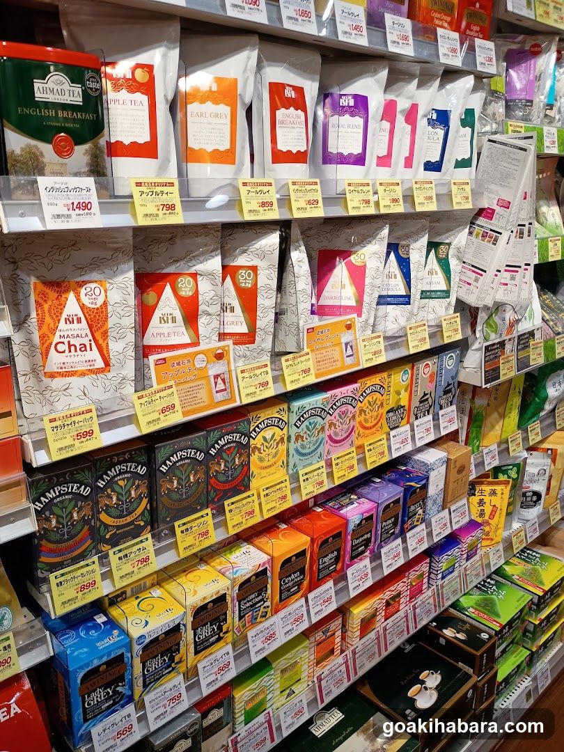 Tea Shop Interior Shelf Display