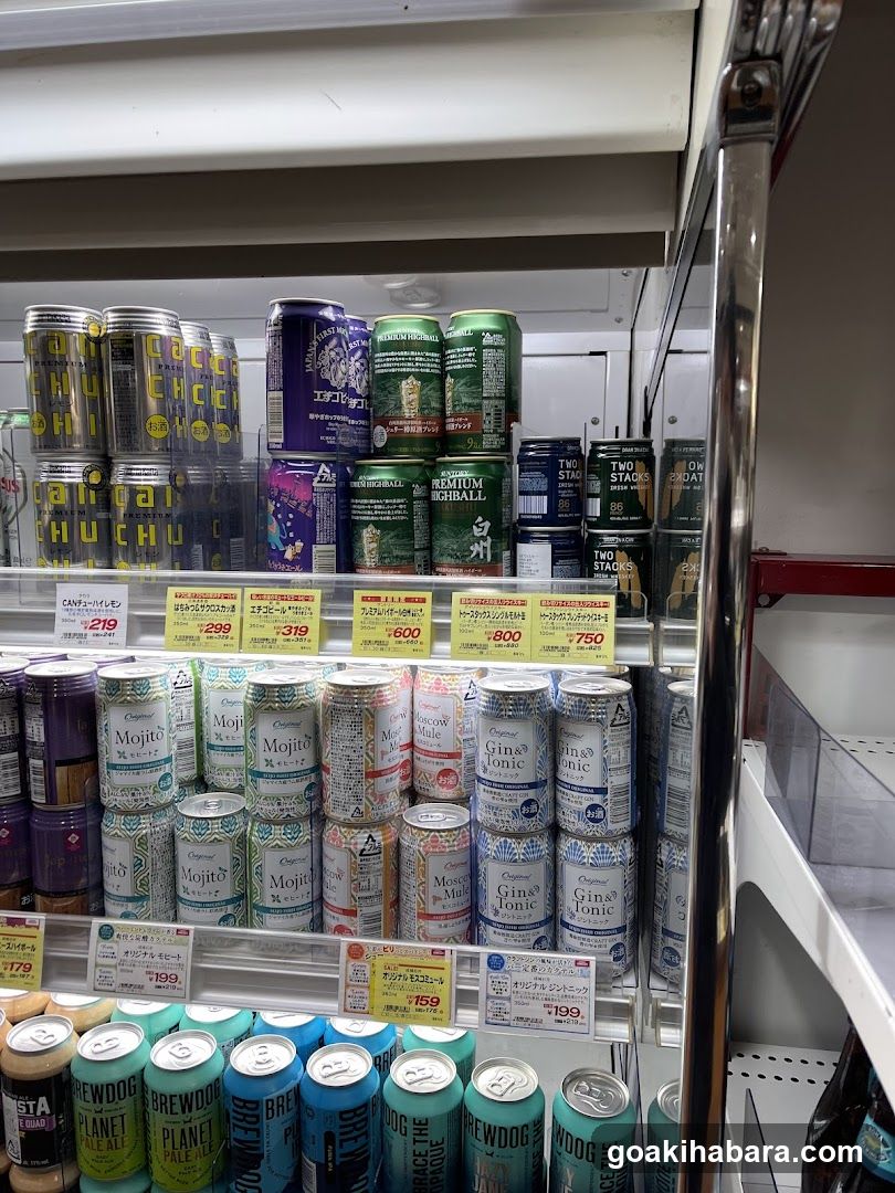 Canned Drinks Display