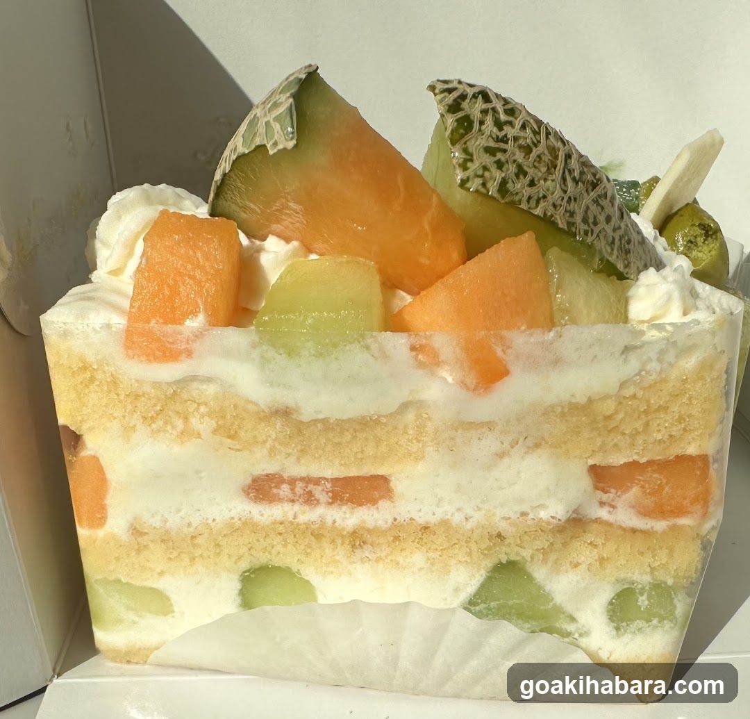 Fruit Layer Cake Slice
