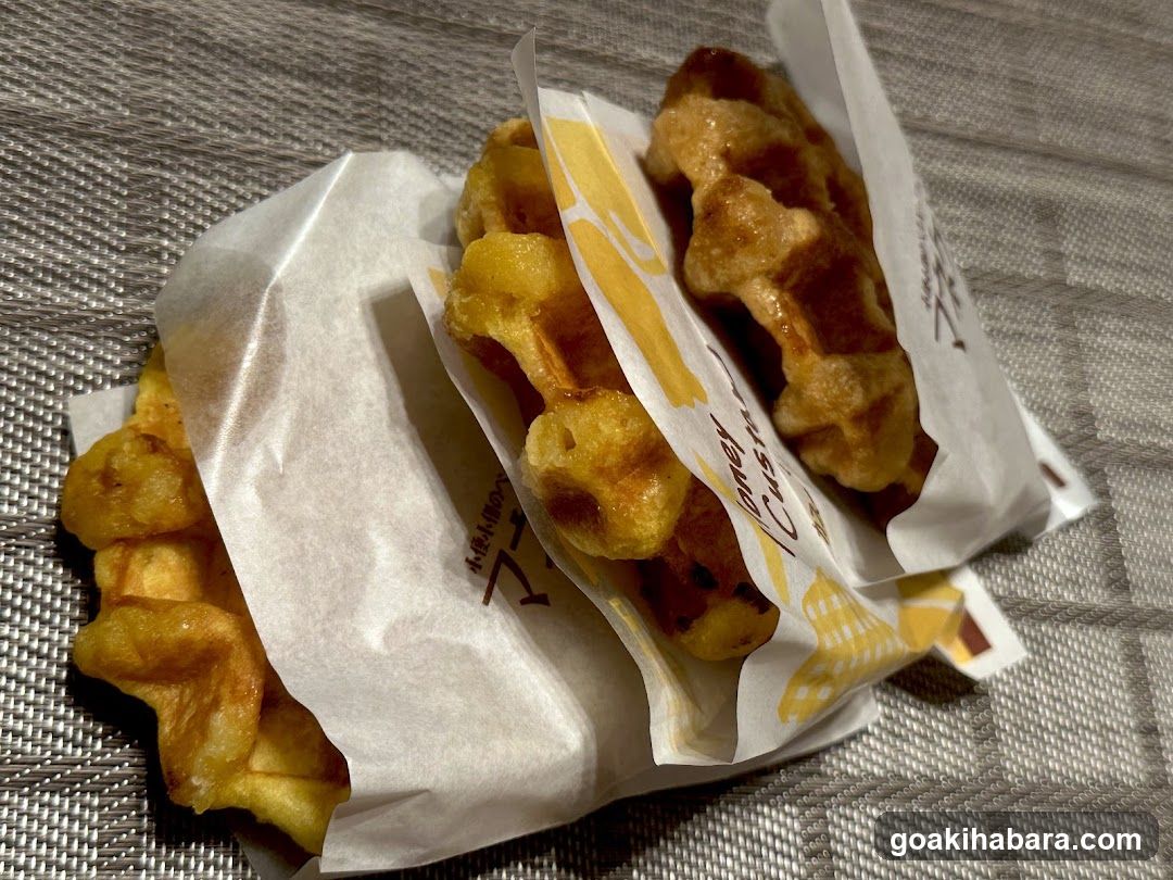 Waffles in paper wrappers