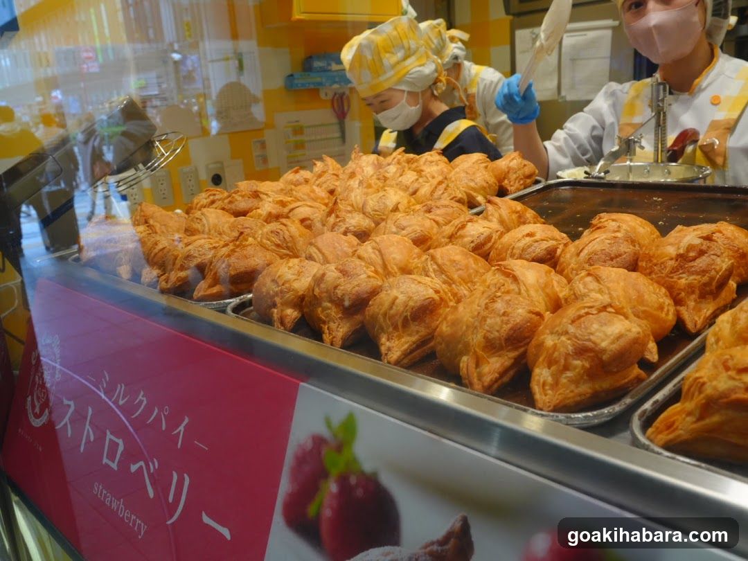 Strawberry Milk Pie Display