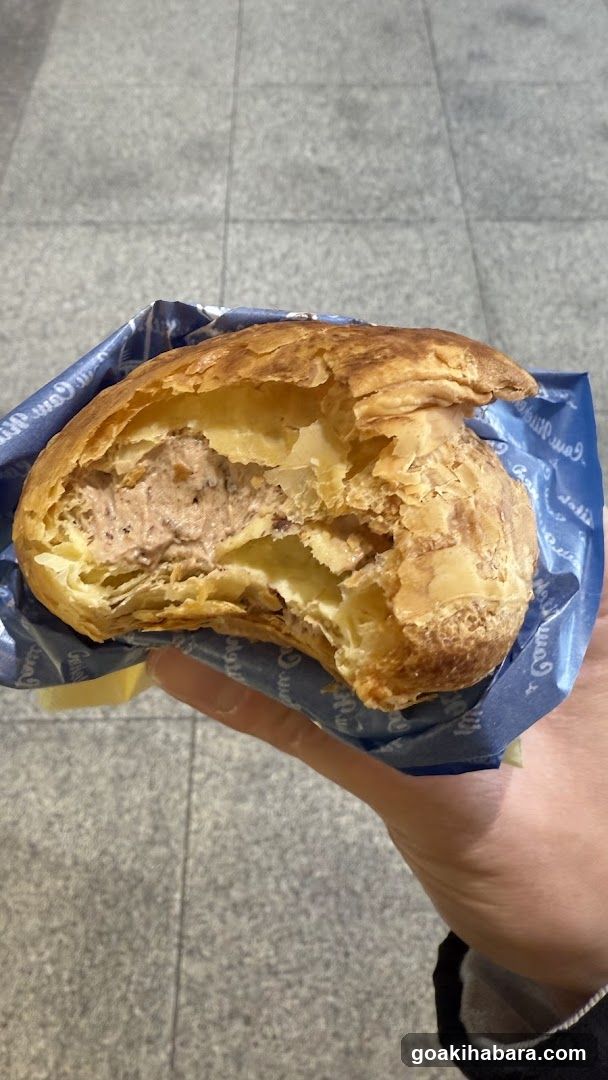 Handheld Pastry with Blue Wrapper