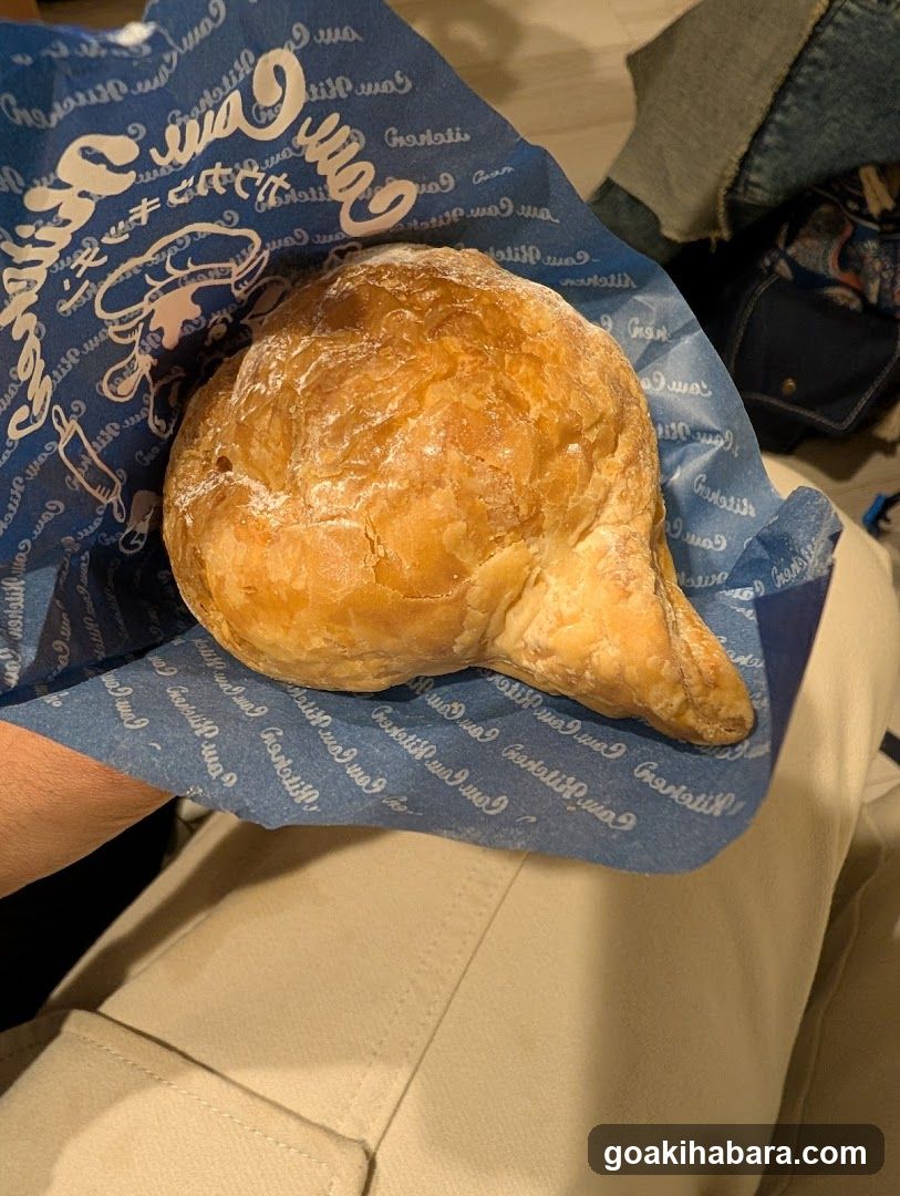 Pastry in Blue Wrapper