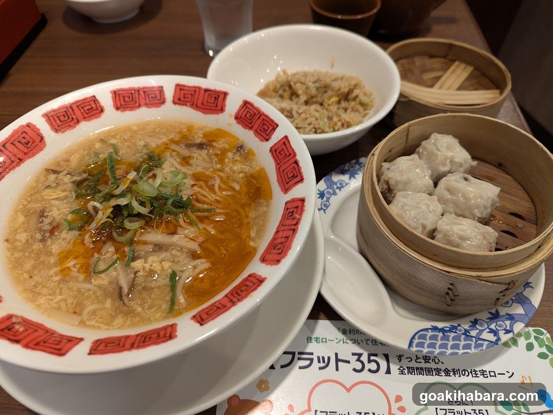 Ramen and Dim Sum Meal