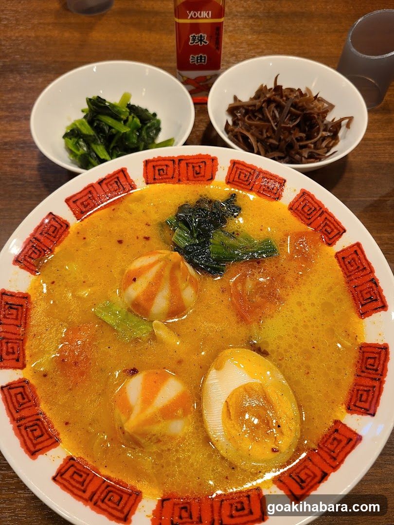 Spicy Ramen Bowl with Side Dishes