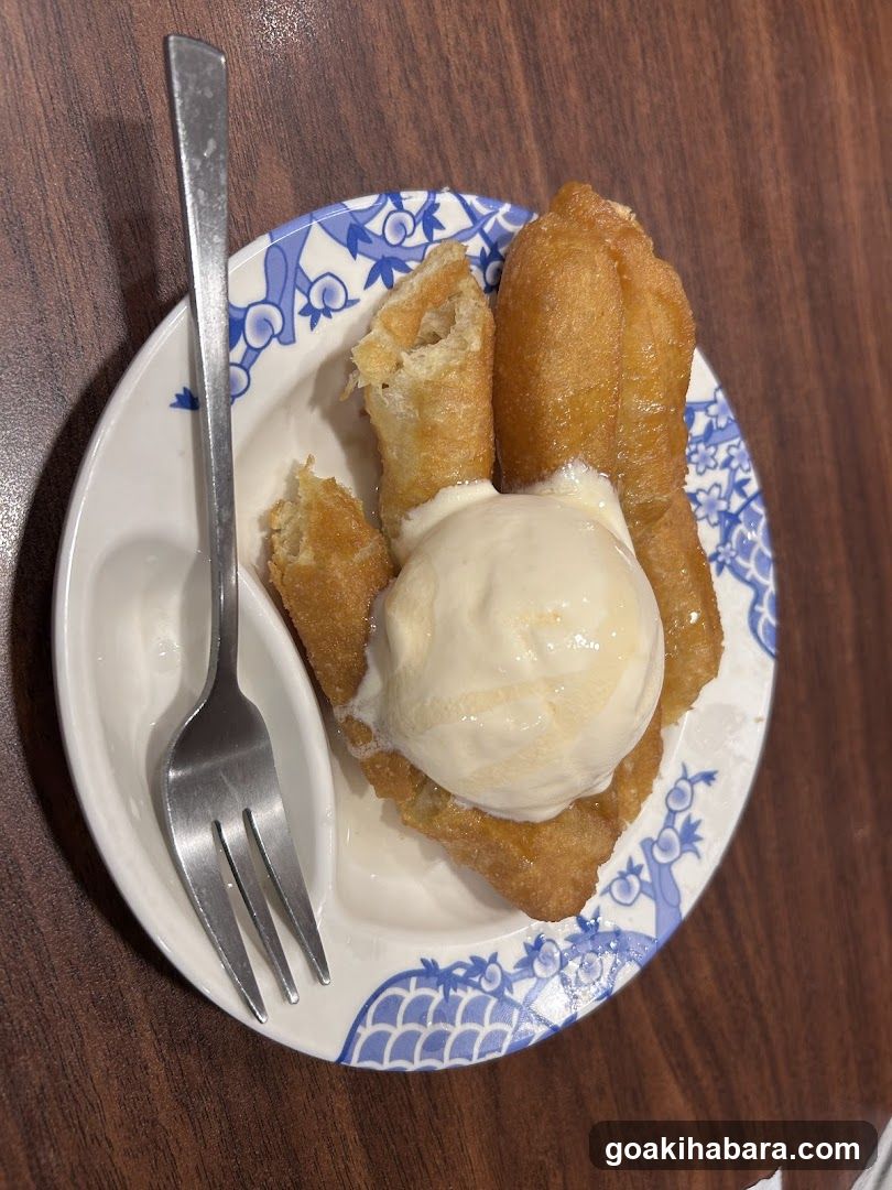 Fried Dough with Ice Cream