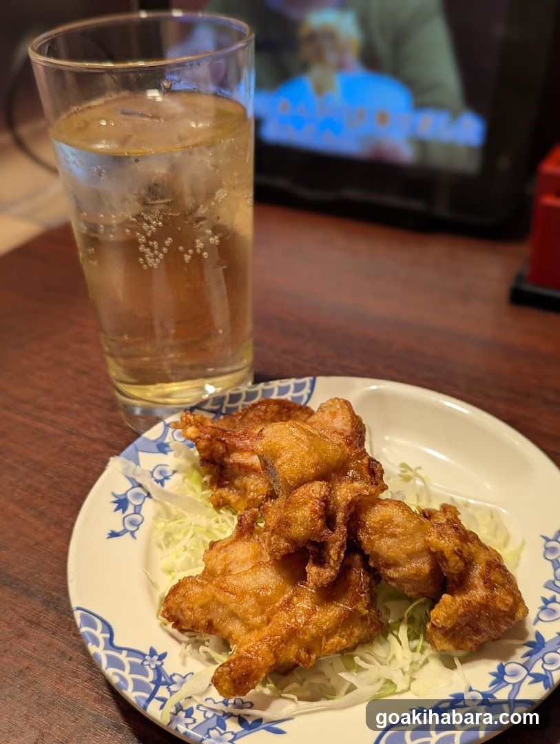 Fried Chicken with Cabbage Salad and Drink