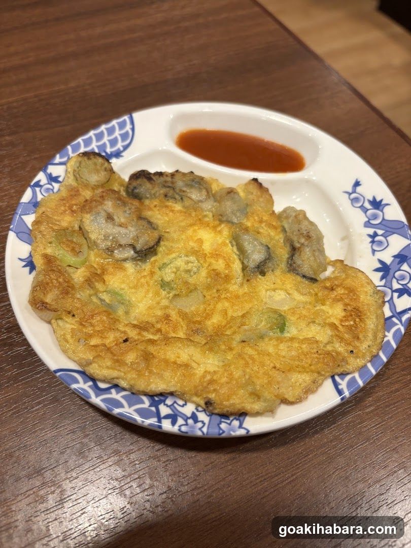 Oyster Omelette with Sauce
