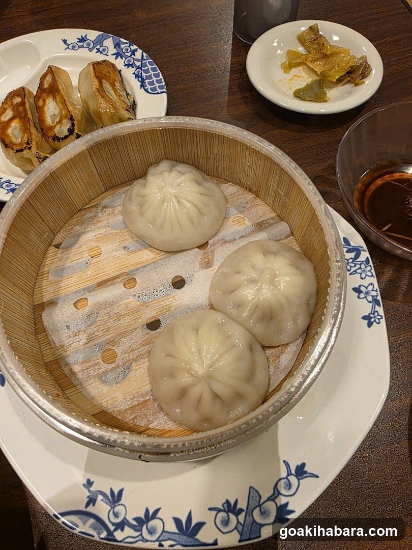 Dumplings and Fried Dumplings on a Table