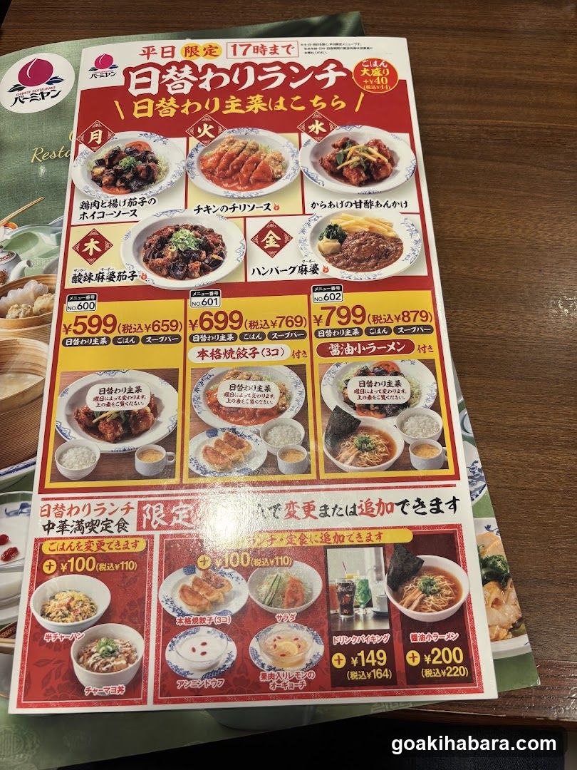 Ramen Shop Menu Display