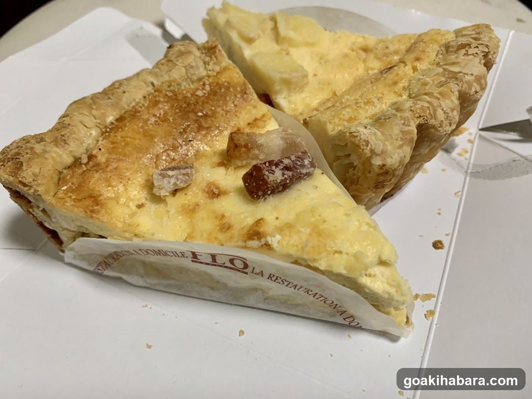 Pie slices in a box