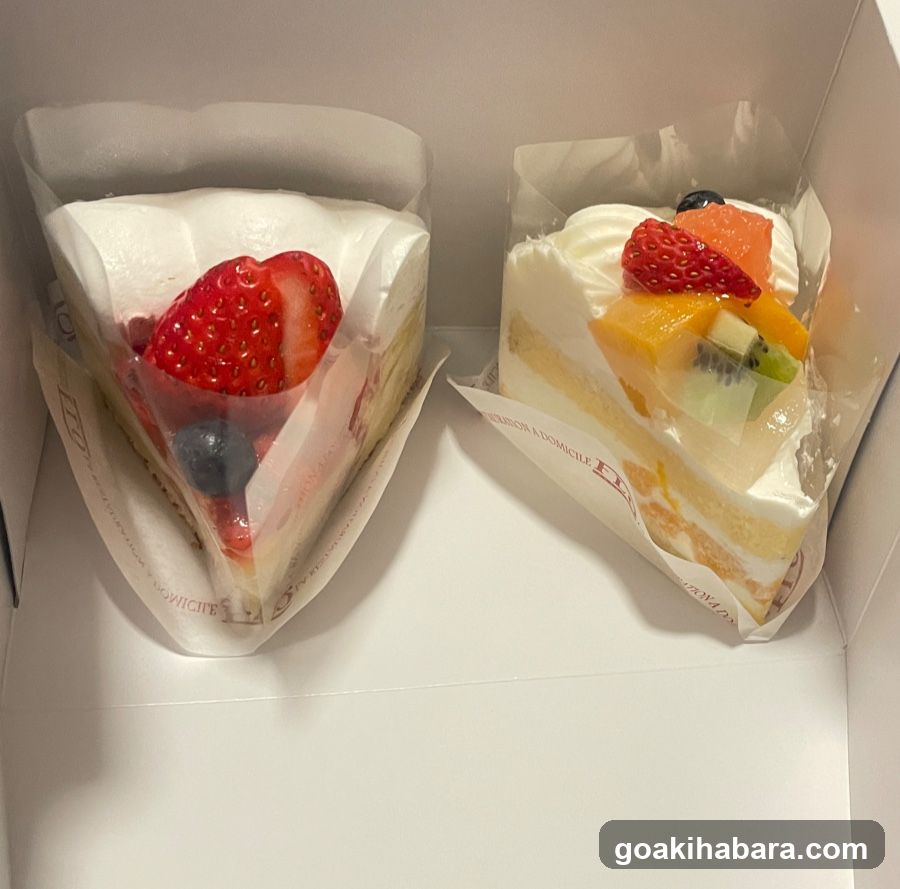 Fruit Cake Slices in Packaging