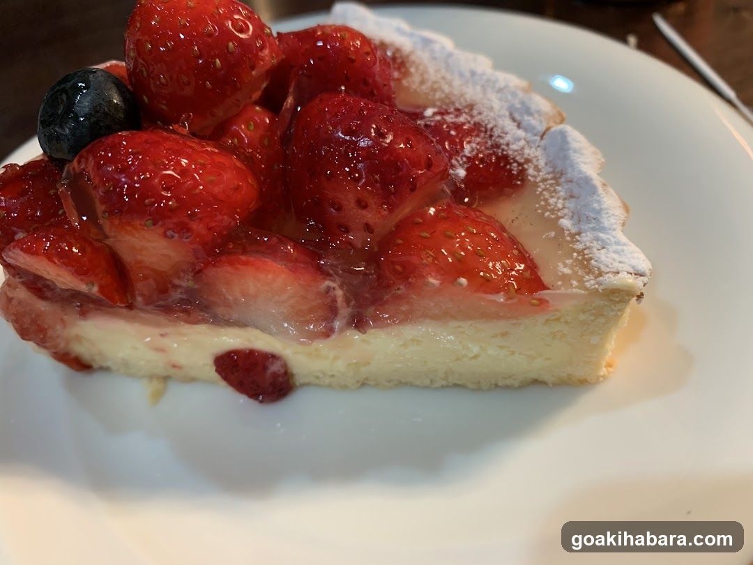 Strawberry Tart with Blueberries