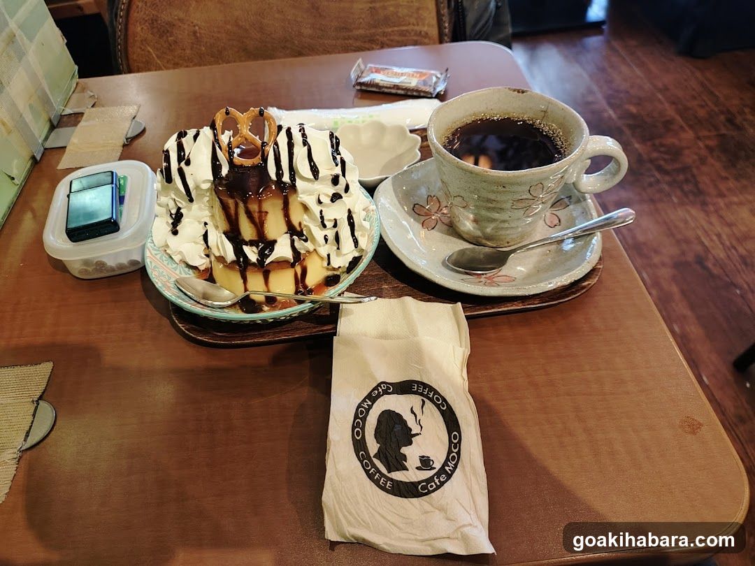 Cafe Interior with Dessert and Coffee
