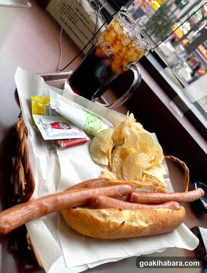 Food Tray with Hot Dog and Chips