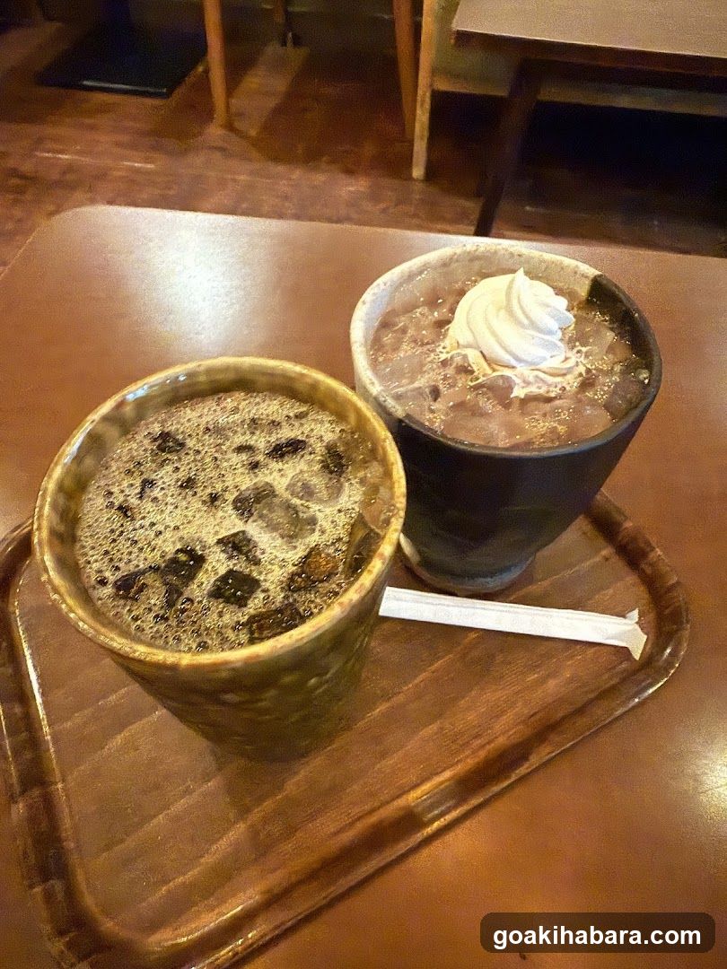 Coffee and Dessert on Tray