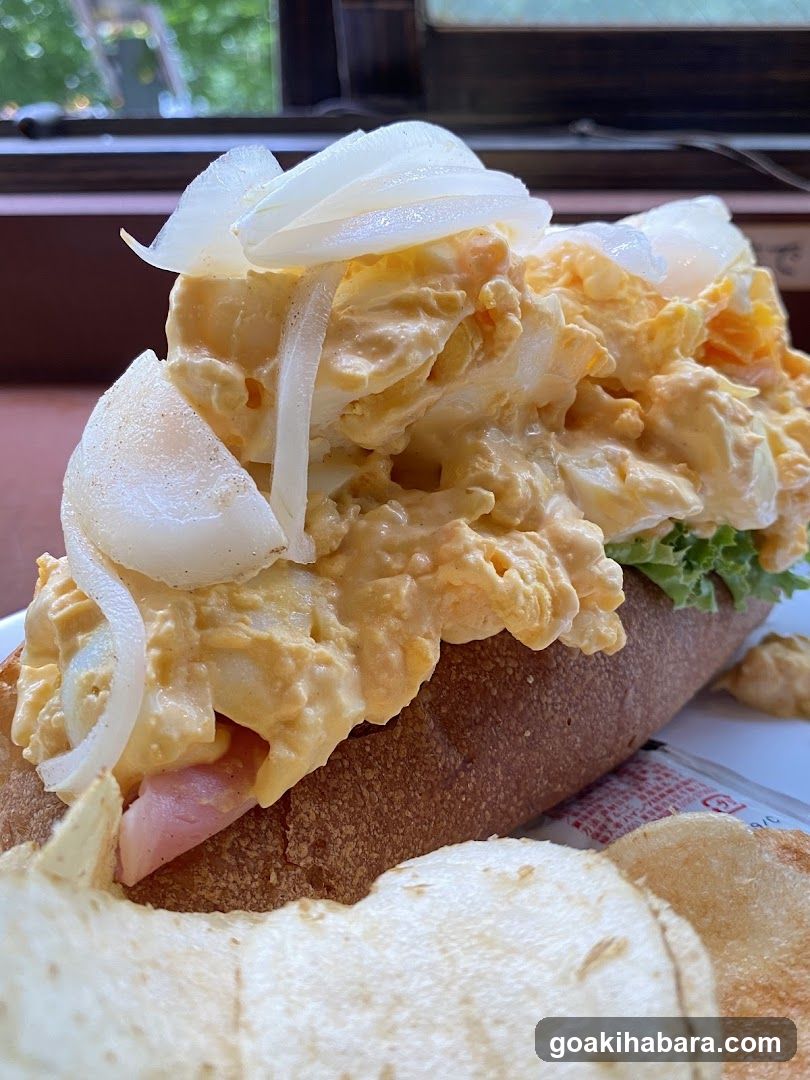 Egg Salad Sandwich with Chips