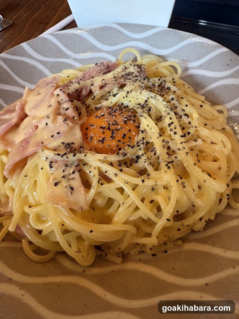 Pasta with Egg and Ham