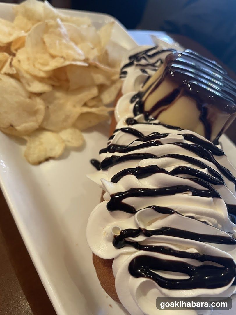 Chocolate Eclair with Chips