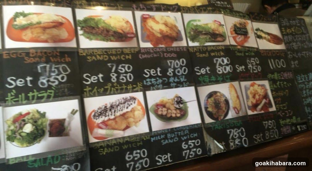 Japanese Restaurant Menu Board