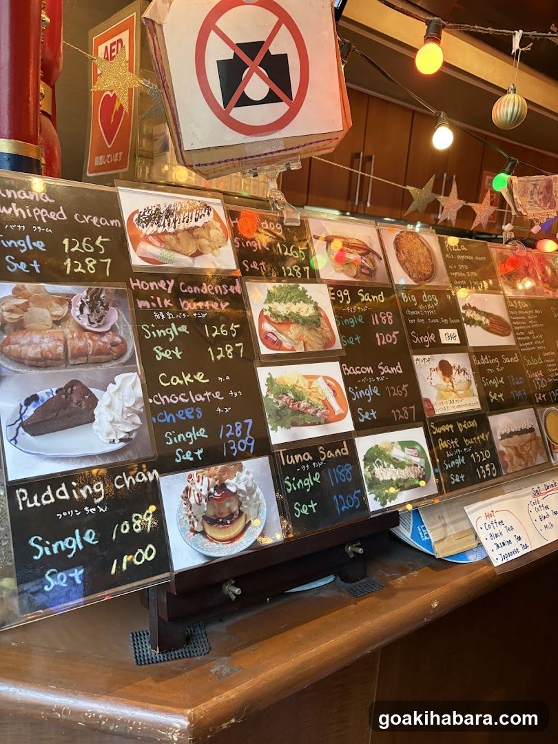 Dessert and Sandwich Menu Board