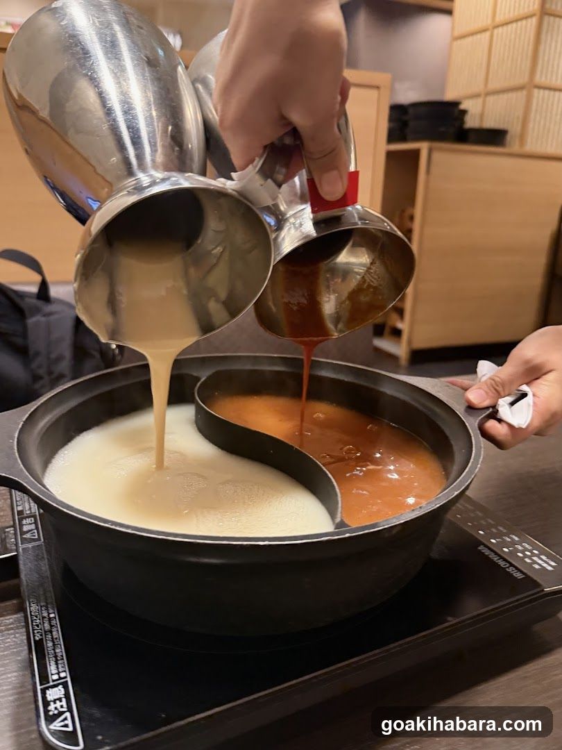 Yin-Yang Hot Pot Pouring