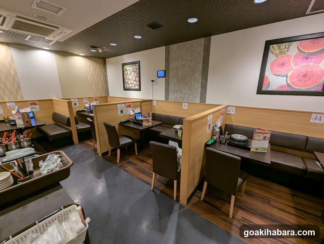 Restaurant Interior with Booth Seating