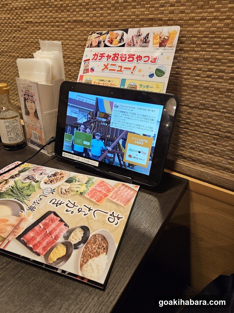 Japanese Restaurant Interior Table Setup