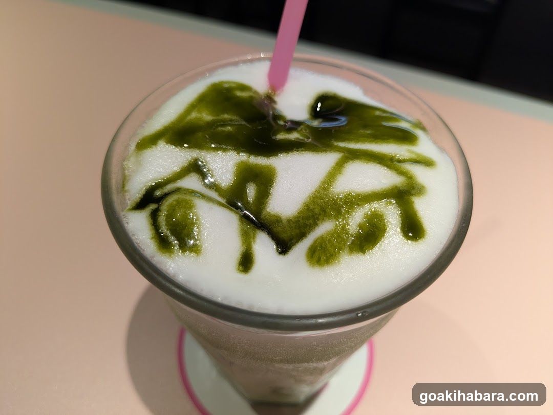 Matcha Latte with Art