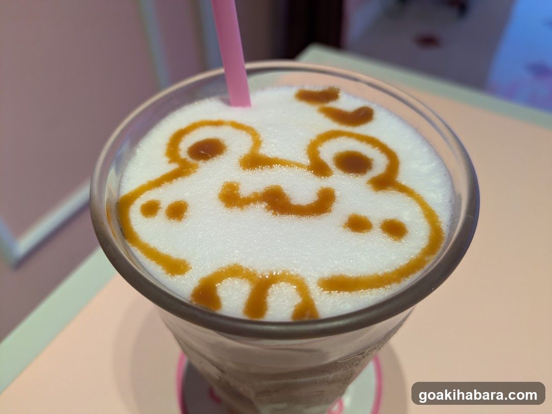 Frosted Milkshake with Latte Art