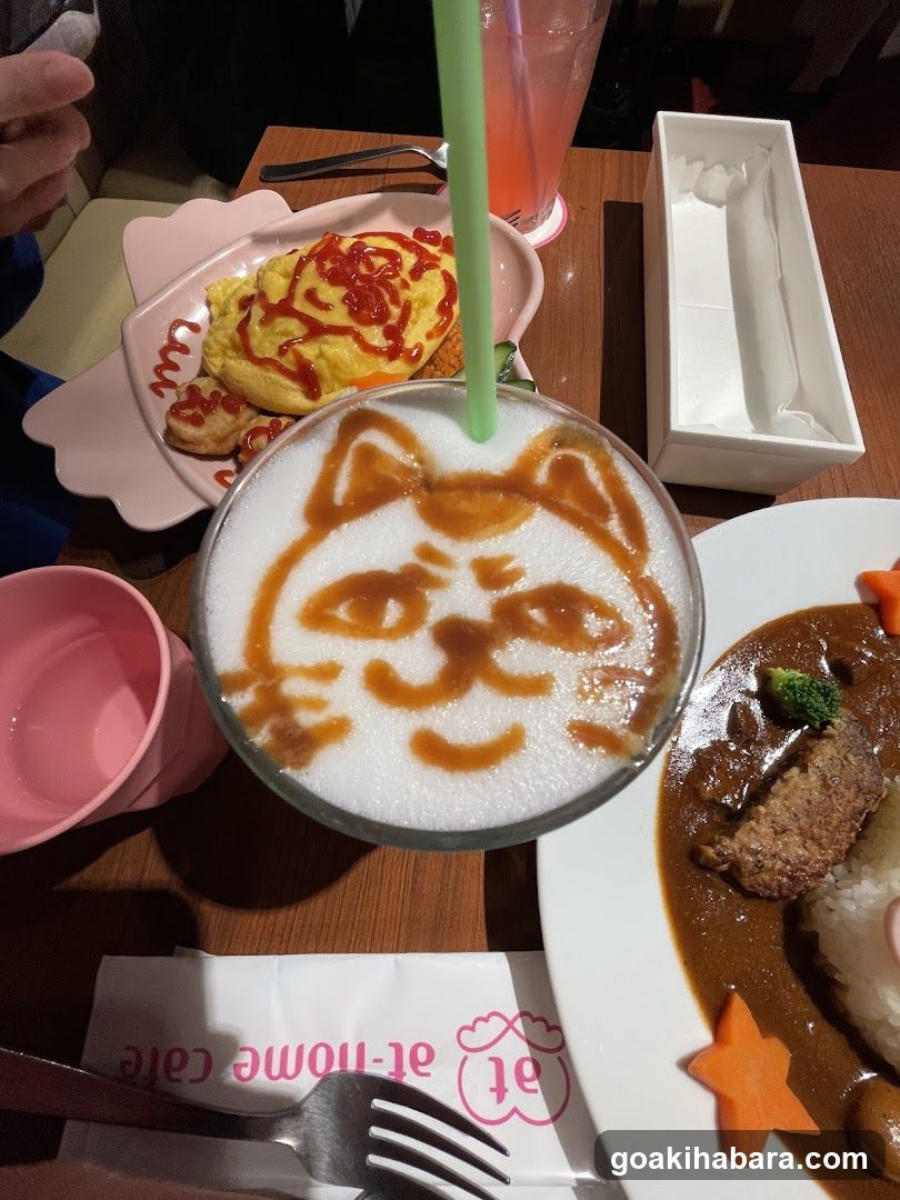 Cat-themed Cafe Meal