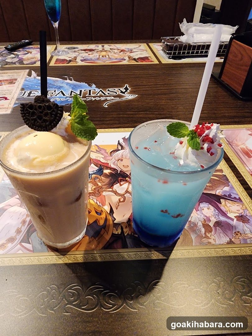 Fantasy-themed drinks at a themed restaurant