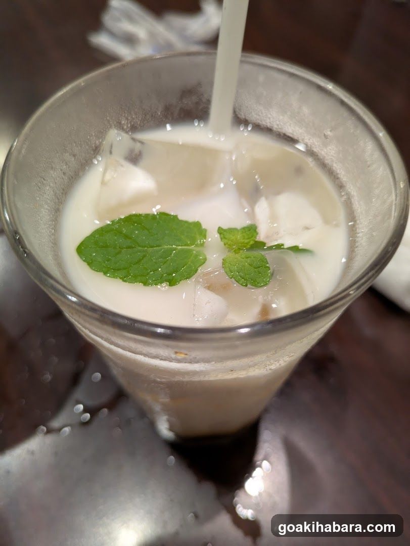 Mint Leaf Milk Drink